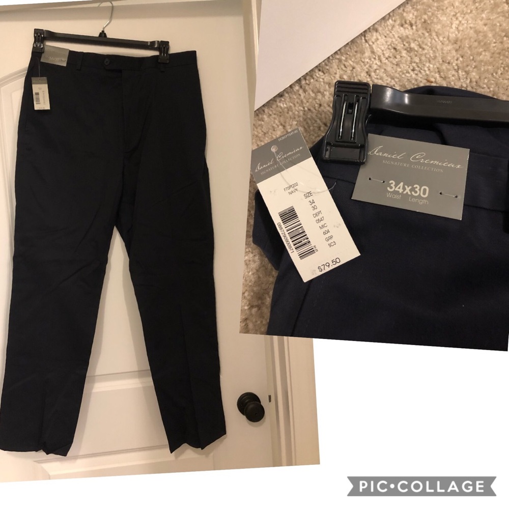 Men’s navy blue dress pants